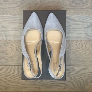 Naturalizer Gray Suede Heels